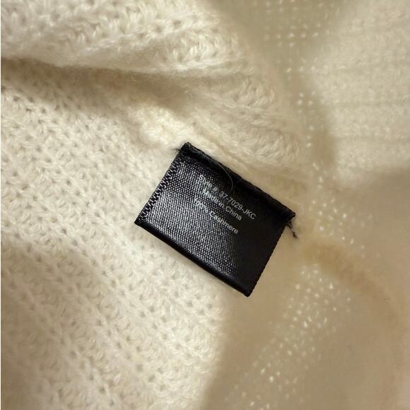 NWT! Jenni Kayne S Iconic 100% CASHMERE Fisherman Sweater $425 Ivory Neutral - Picture 8 of 10